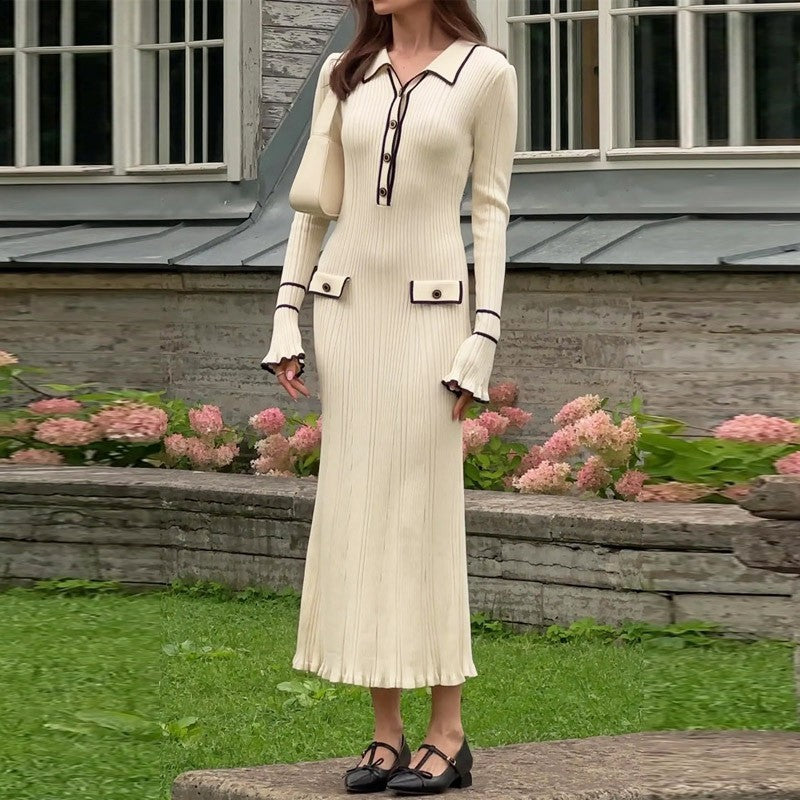 Robe Volants à Manches Trompettes