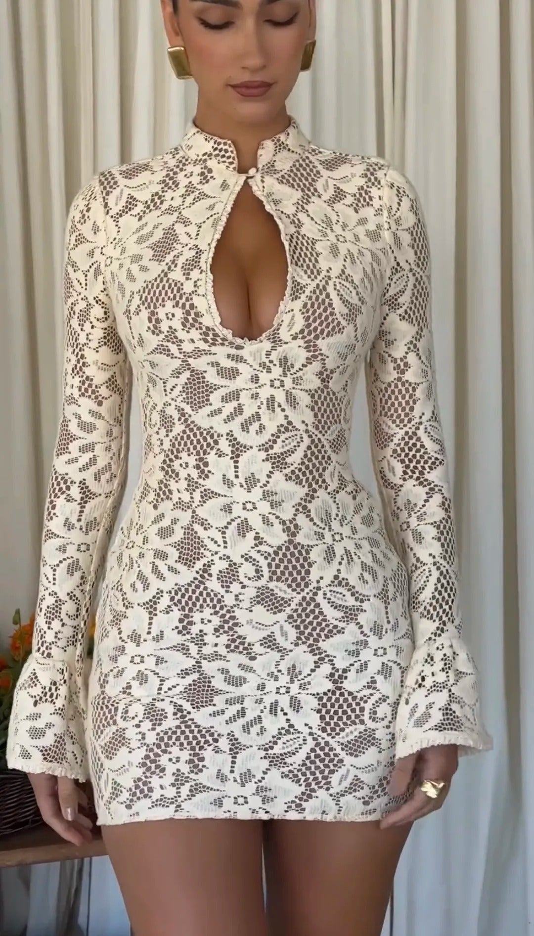 Robe Longue Maille ajourée