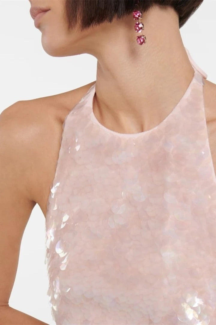 Robe Mini à Sequins Dégradés