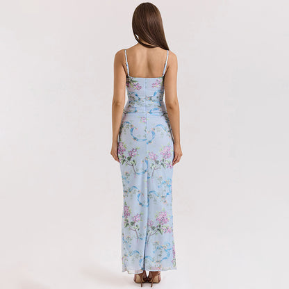Robe Dentelle Fleurie à Bretelles