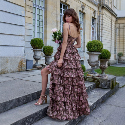 Robe Bustier Fleurie à Bretelles
