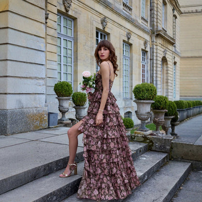Robe Bustier Fleurie à Bretelles