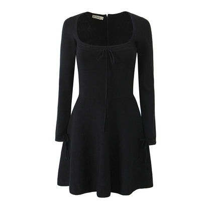 Robe Courte Col Carré