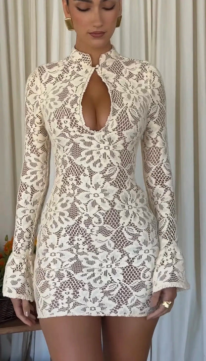 Robe Longue Maille ajourée