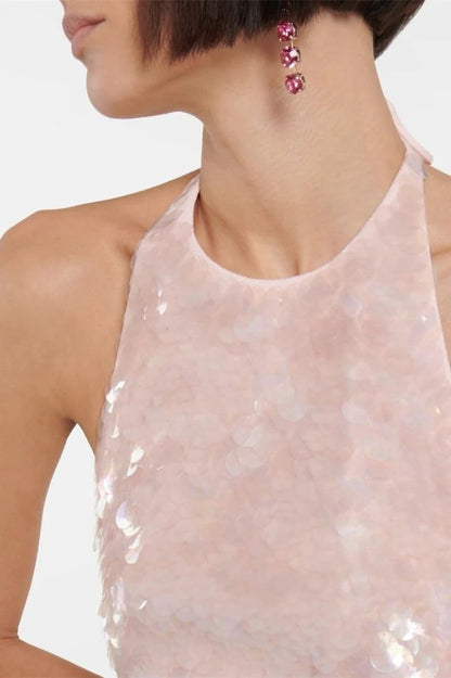Robe Mini à Sequins Dégradés